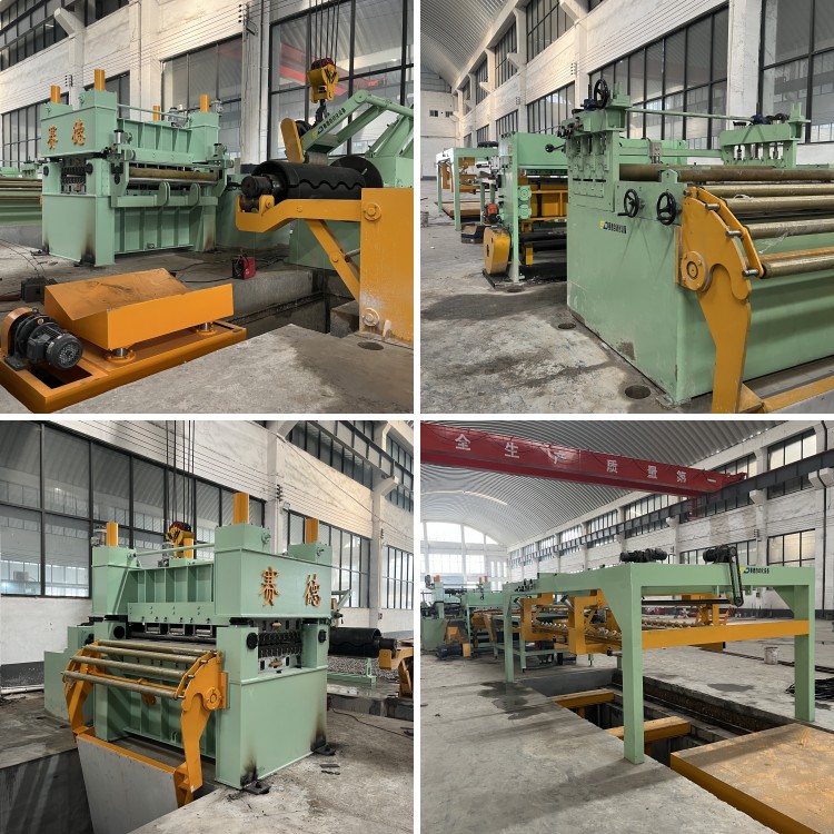 Steel coil cut to length line